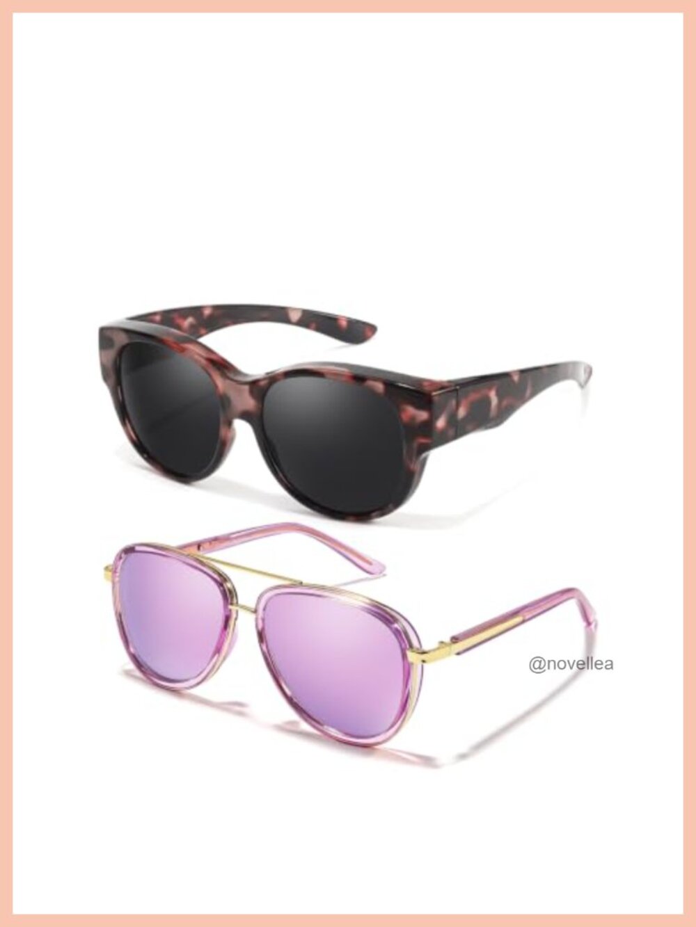 Tangle-Free Polarized Aviator Sunglasses Over Glasses UV400